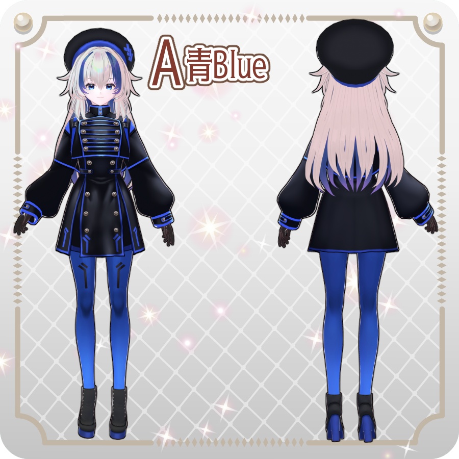 【vroidVRMキャラモデル】メリア(6色)Melia (6 colors)