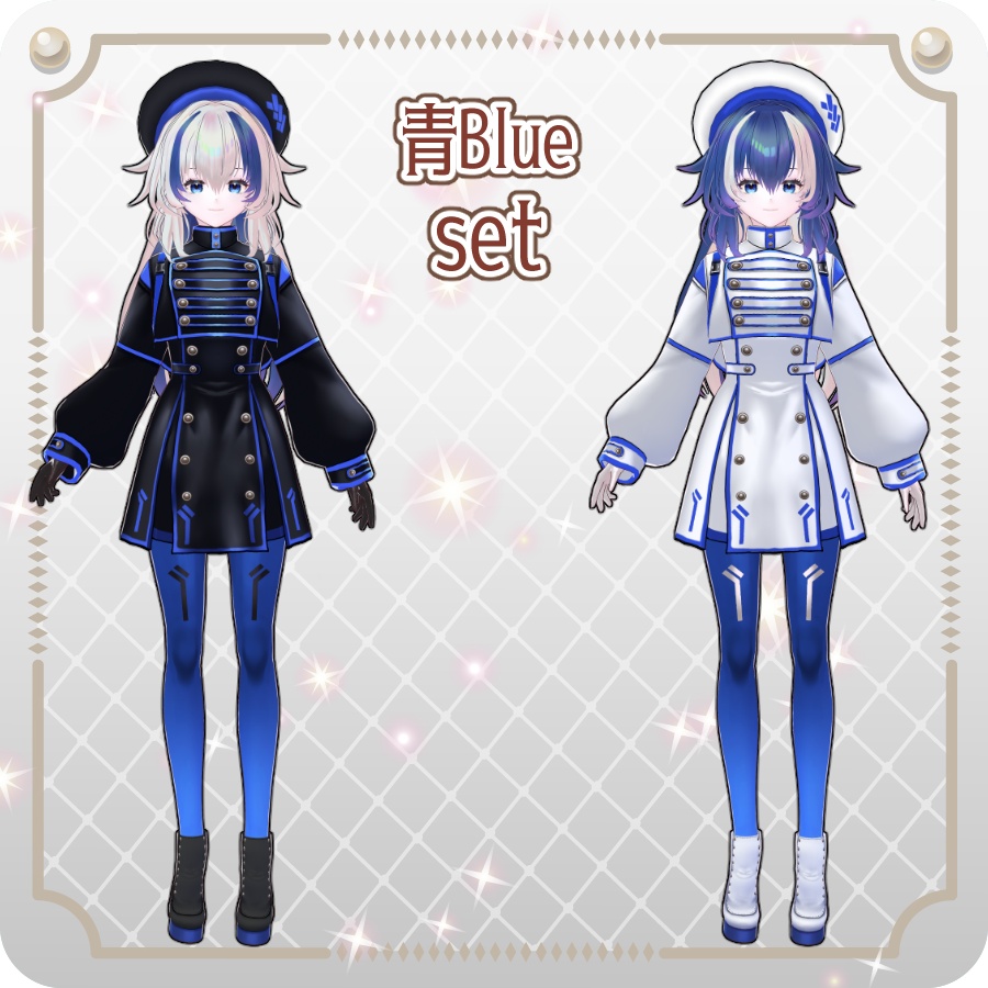 【vroidVRMキャラモデル】メリア(6色)Melia (6 colors)