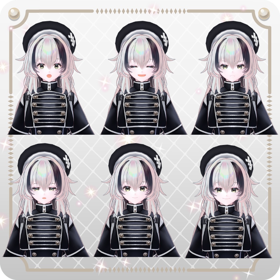 【vroidVRMキャラモデル】メリア(6色)Melia (6 colors)