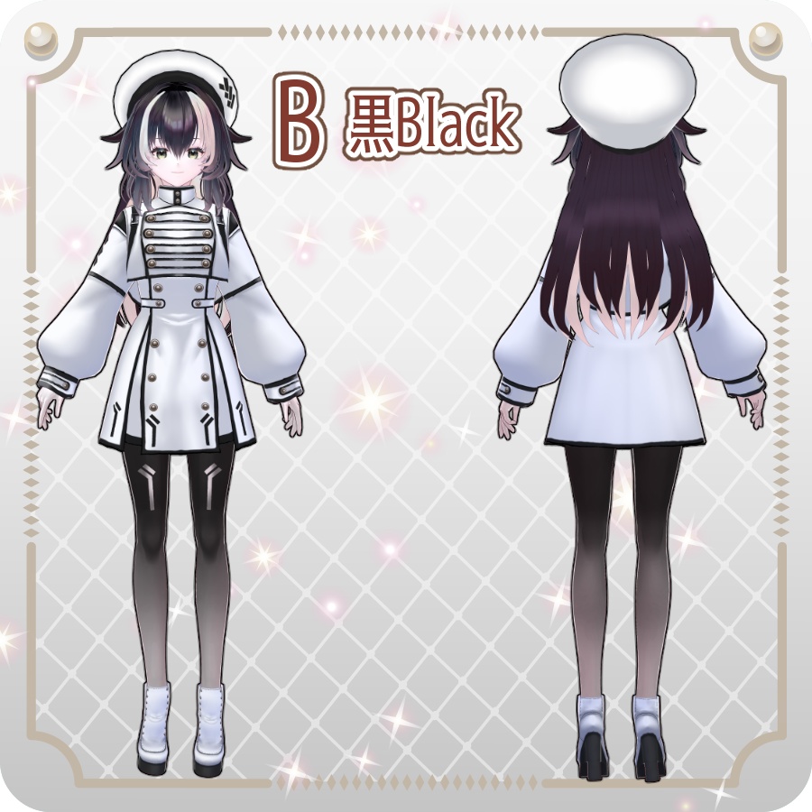 【vroidVRMキャラモデル】メリア(6色)Melia (6 colors)