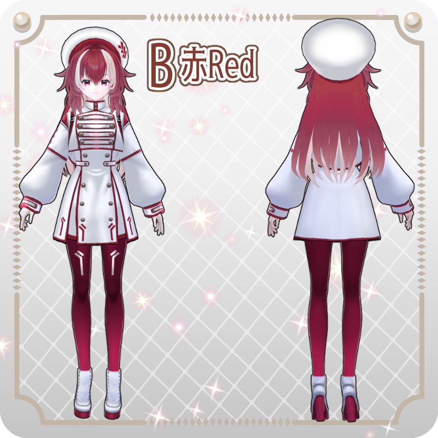 【vroidVRMキャラモデル】メリア(6色)Melia (6 colors)