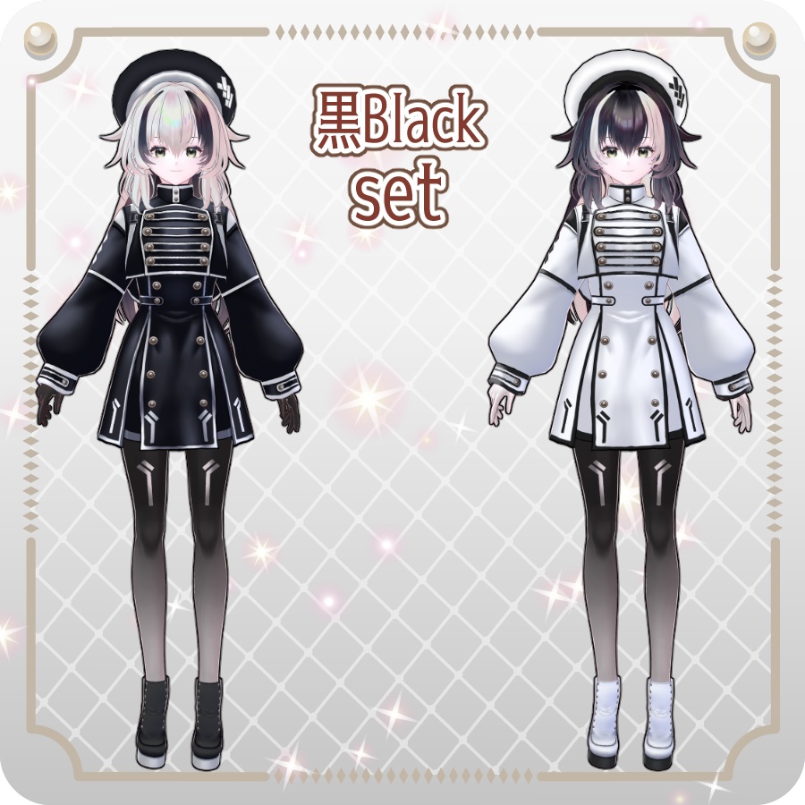 【vroidVRMキャラモデル】メリア(6色)Melia (6 colors)