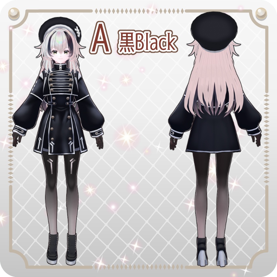 【vroidVRMキャラモデル】メリア(6色)Melia (6 colors)