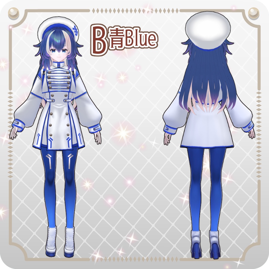 【vroidVRMキャラモデル】メリア(6色)Melia (6 colors)