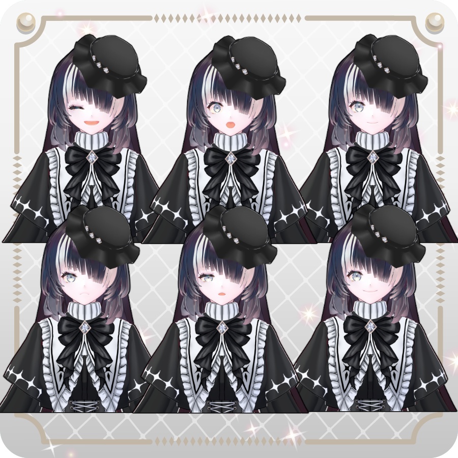 【vroidVRMキャラモデル】ローズ(6色)Rose (6 colors)