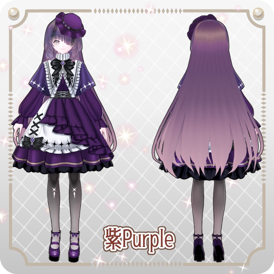 【vroidVRMキャラモデル】ローズ(6色)Rose (6 colors)
