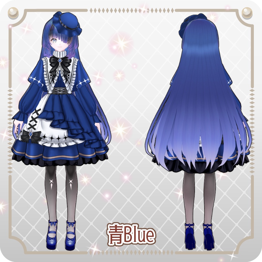 【vroidVRMキャラモデル】ローズ(6色)Rose (6 colors)
