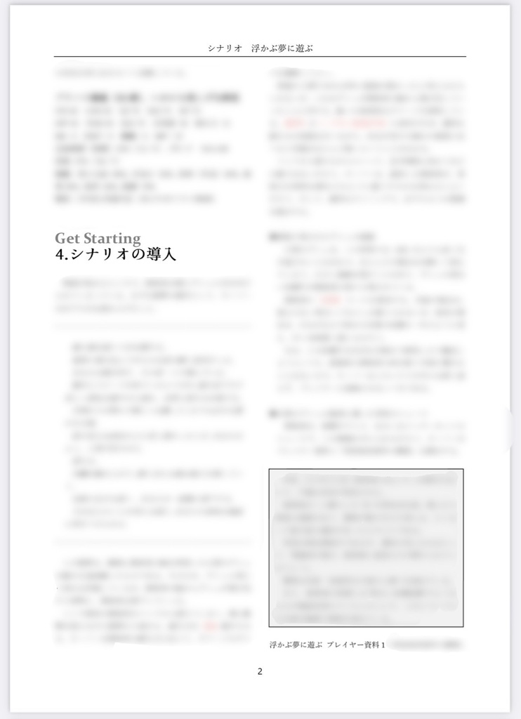 新CoC「浮かぶ夢に遊ぶ」