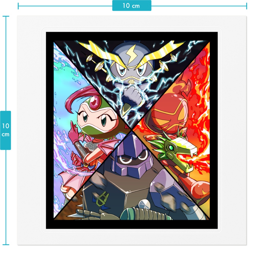 四天王ステッカー