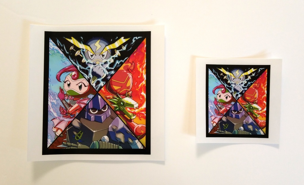 四天王ステッカー