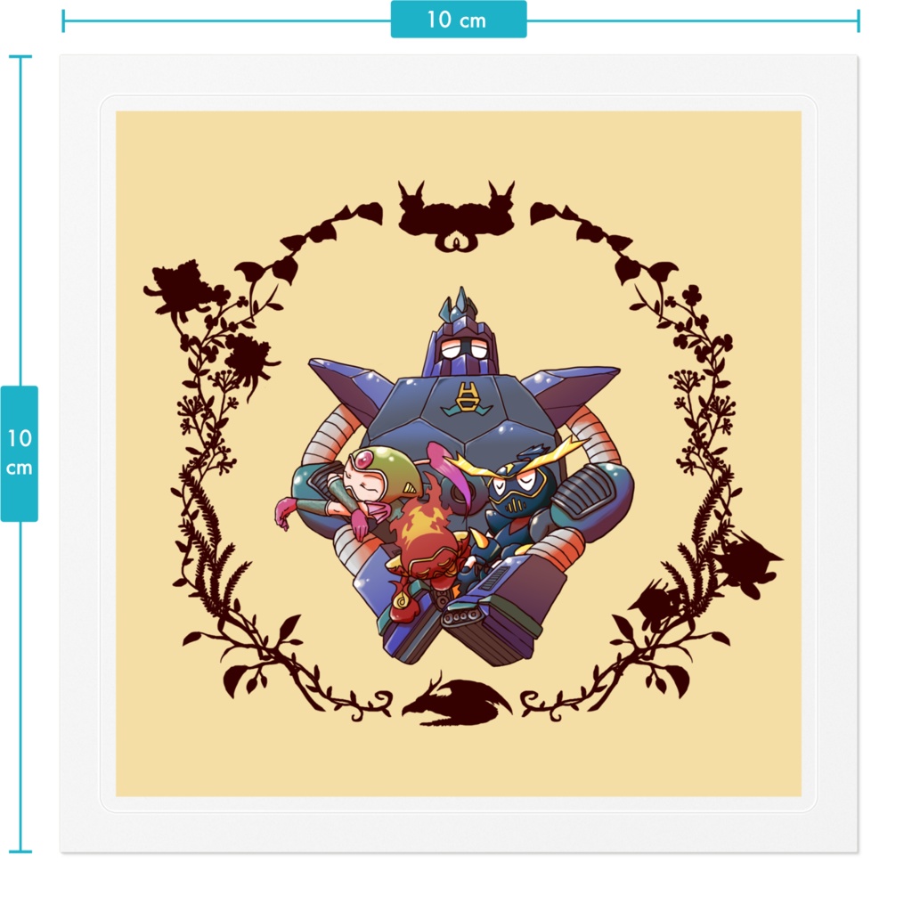 四天王ステッカー