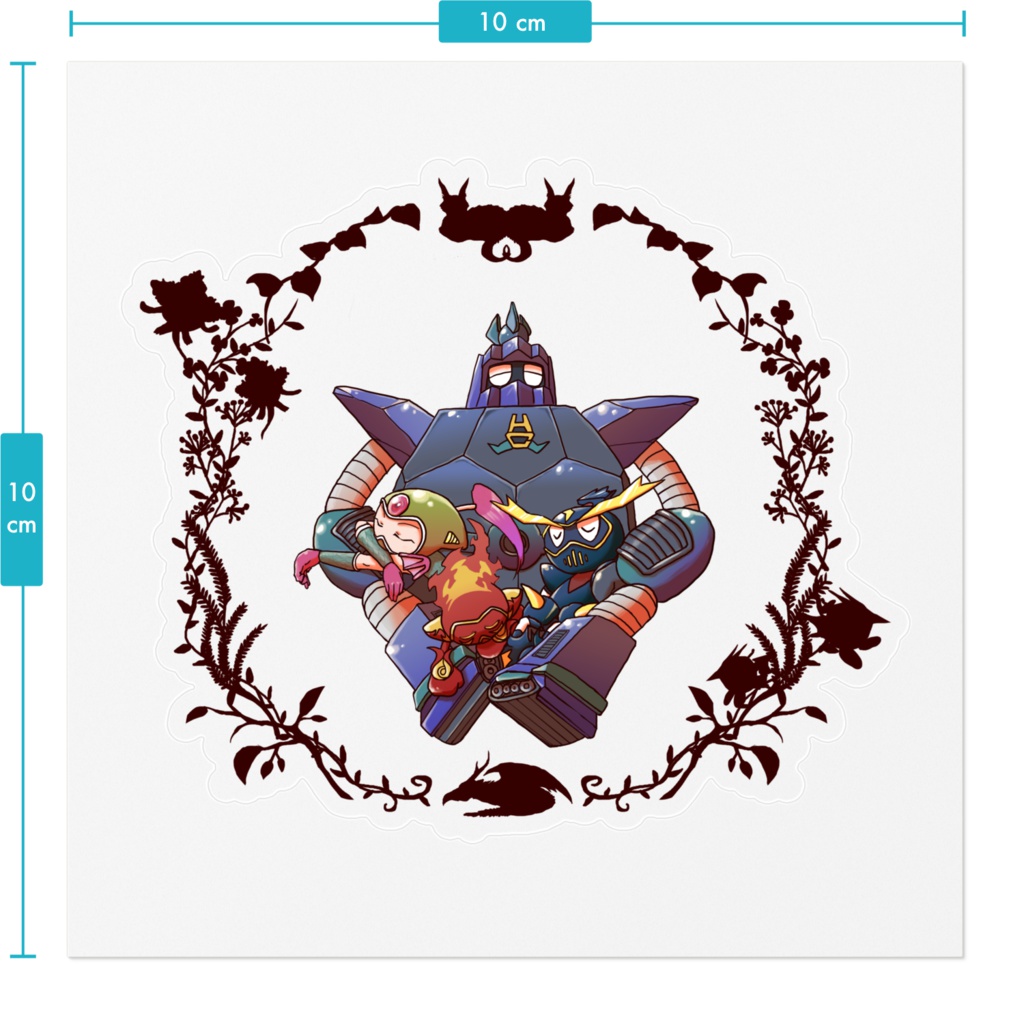 四天王ステッカー