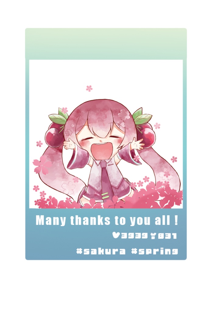 桜39！アクリルキーホルダー