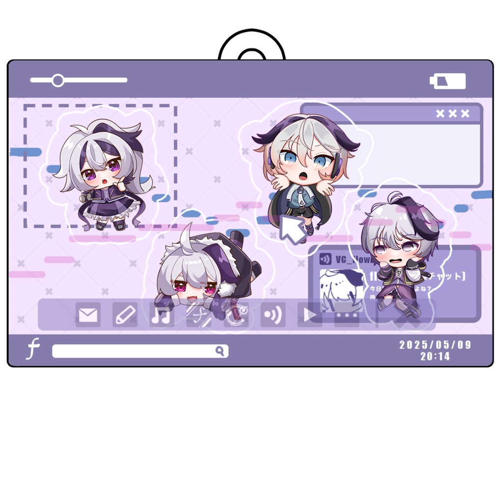 flower大集合！シャカシャカアクキー