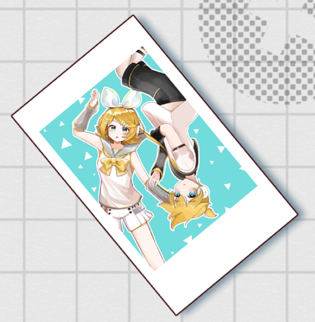 かがみねあわせチェキ風ブロマイド