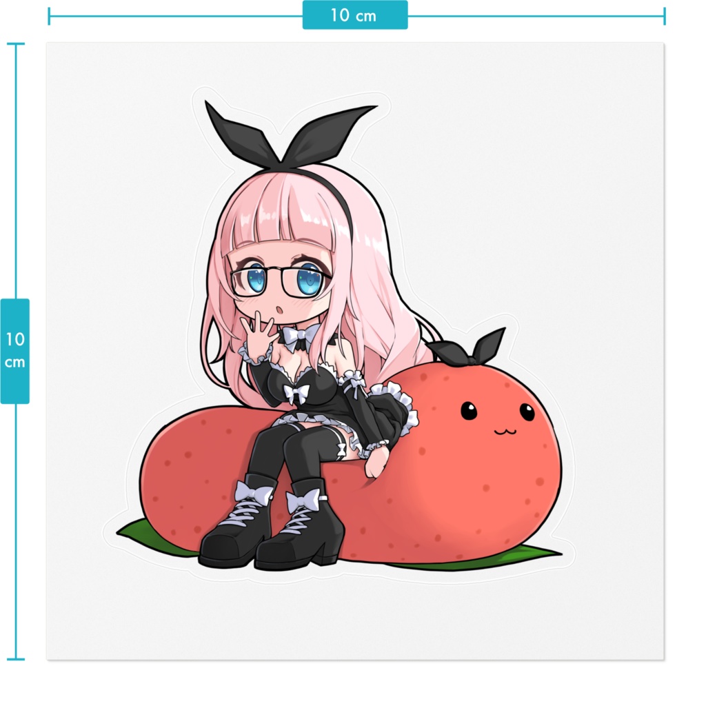 【 銀鏡ちむ 】③ちむめん隊おすわりステッカー