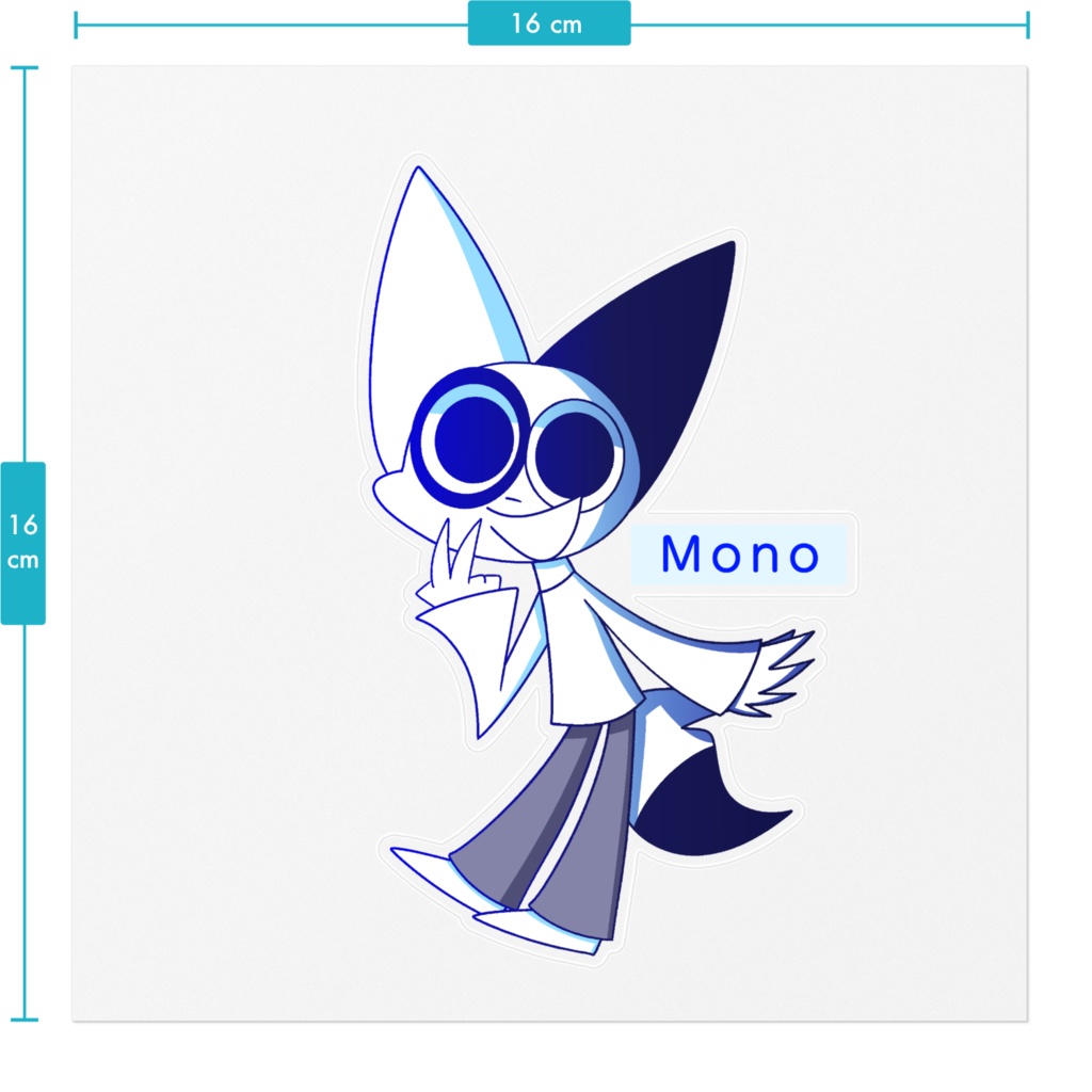 MonoとTerrible バージョン【ステッカー、クリア】
