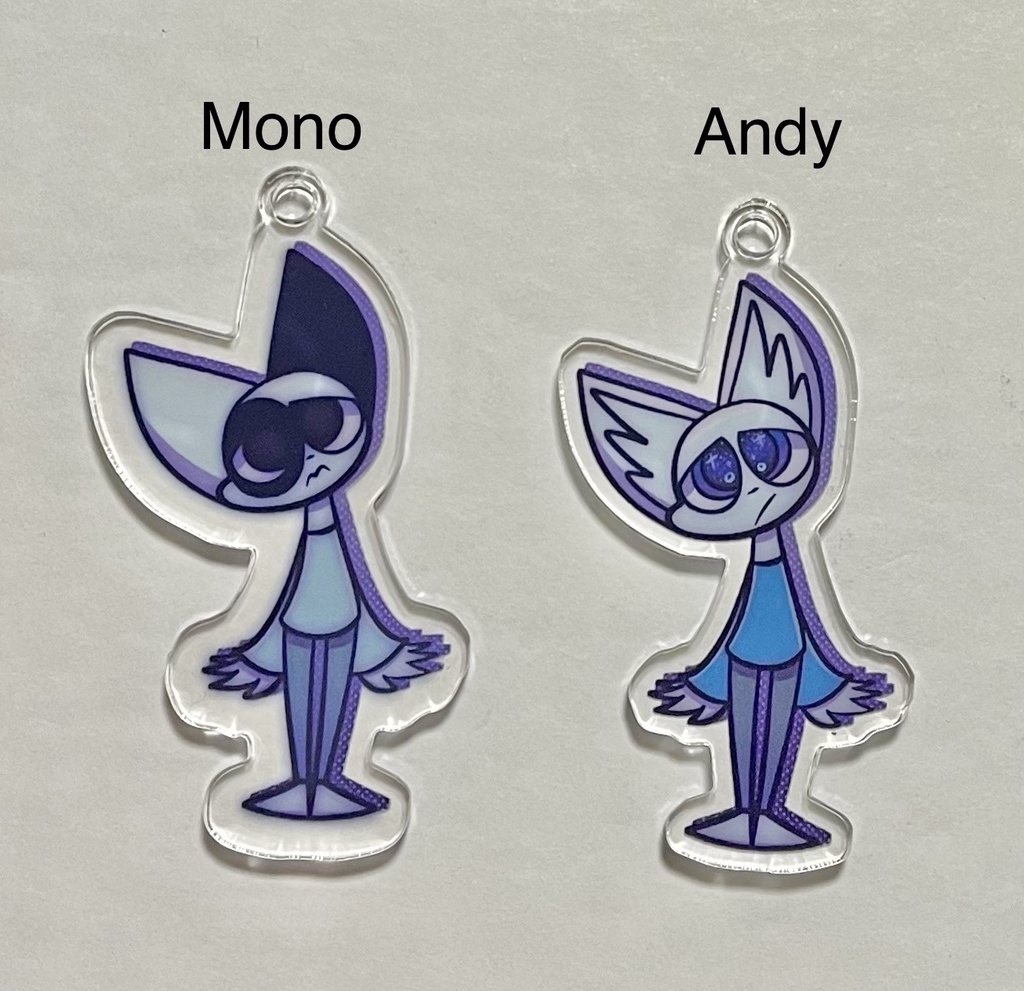 MonoとAndyキーホルダー