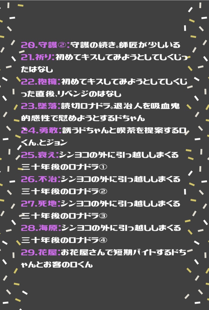 【ロナドラ】kiss in the dark