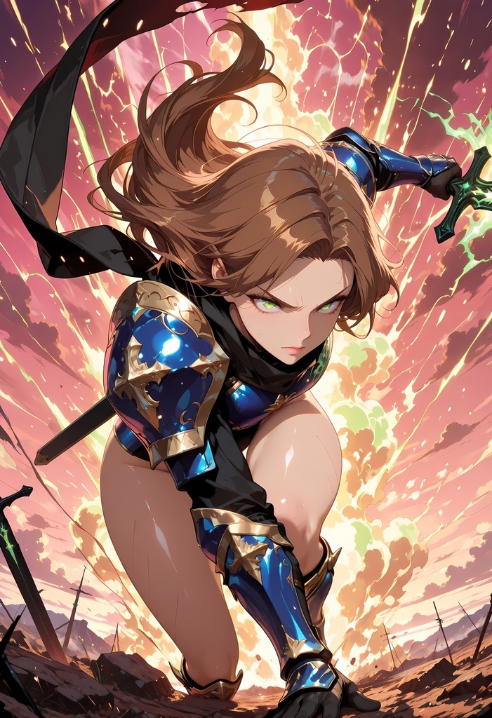 クールでセクシーな女騎士のAIイラスト集 Vol-01【全3巻】