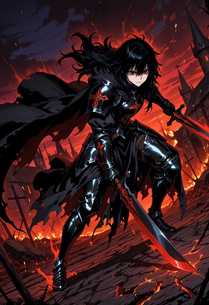 クールでセクシーな女騎士のAIイラスト集 Vol-01【全3巻】