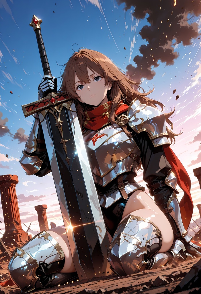 クールでセクシーな女騎士のAIイラスト集 Vol-02【全3巻】