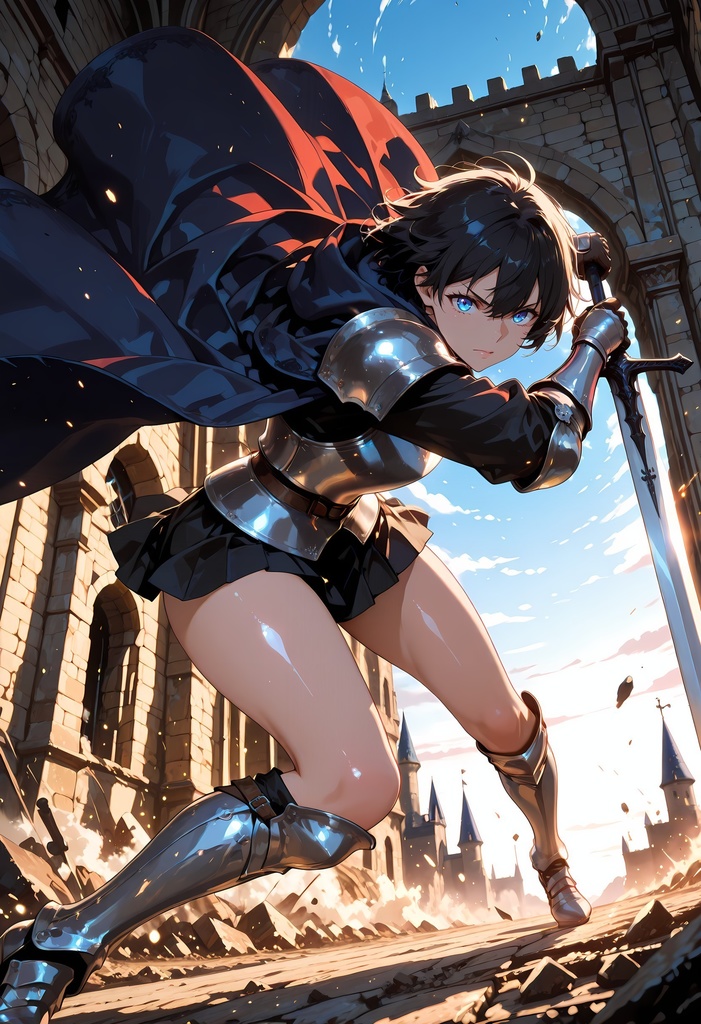 クールでセクシーな女騎士のAIイラスト集 Vol-02【全3巻】