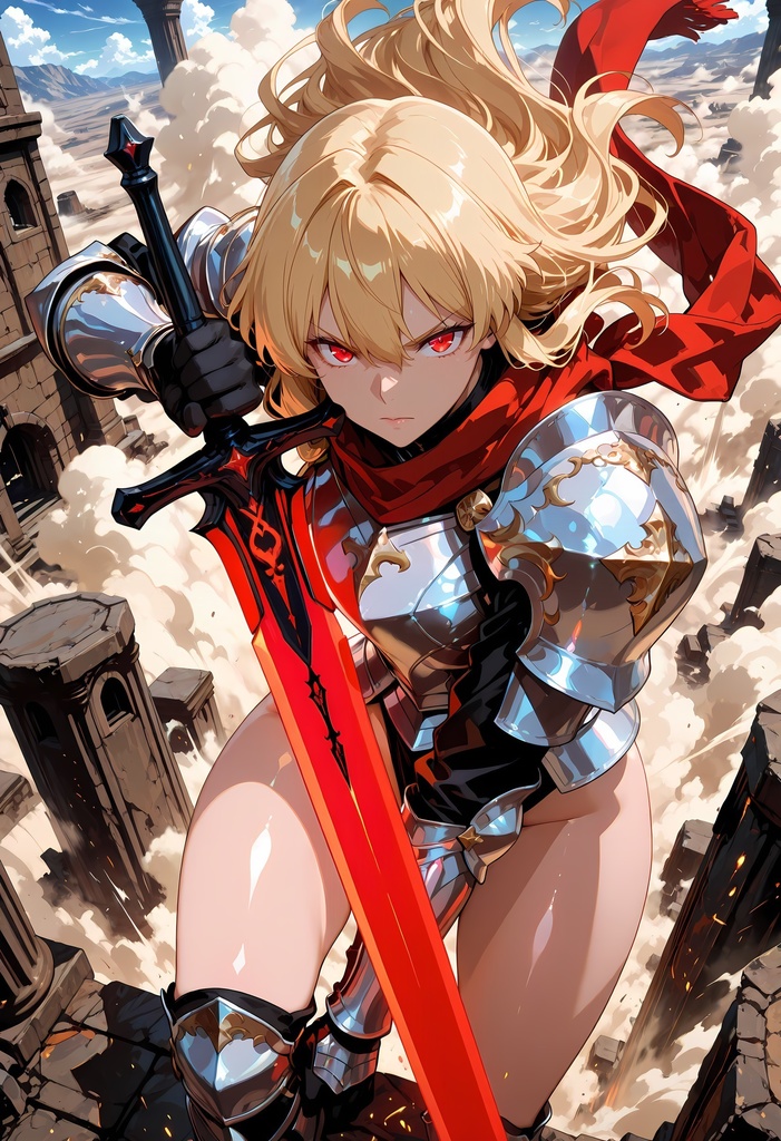 クールでセクシーな女騎士のAIイラスト集 Vol-03【全3巻】