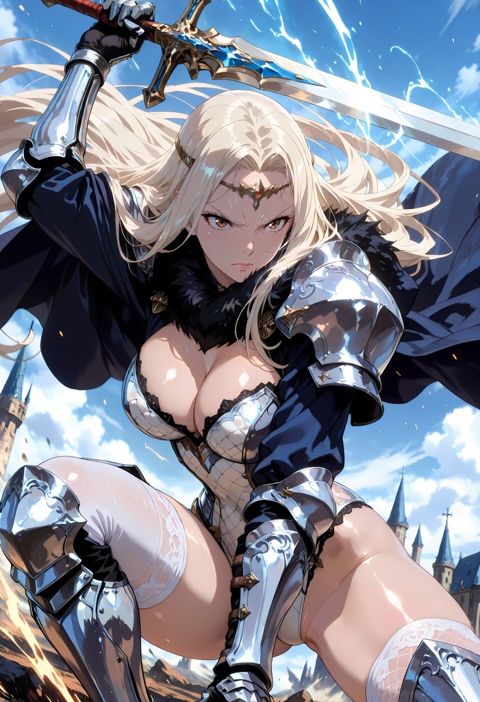 ファンタジーアクションのAIイラスト集