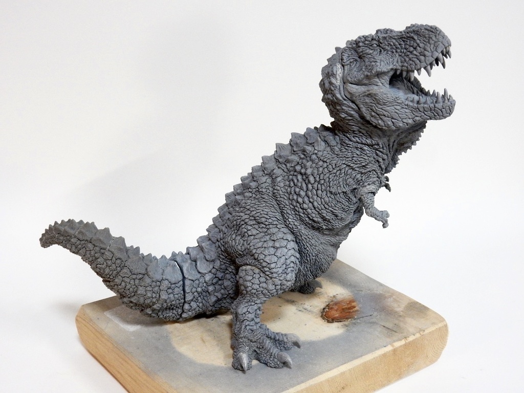 ティラノサウルス咆哮 レジンキット(アイボリー)