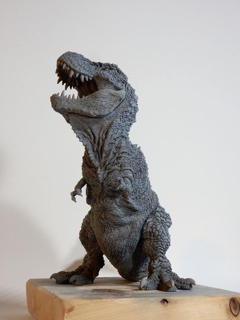 ティラノサウルス咆哮 レジンキット(アイボリー)