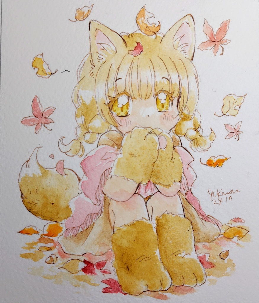 山のきつねっ子(ドローイング)
