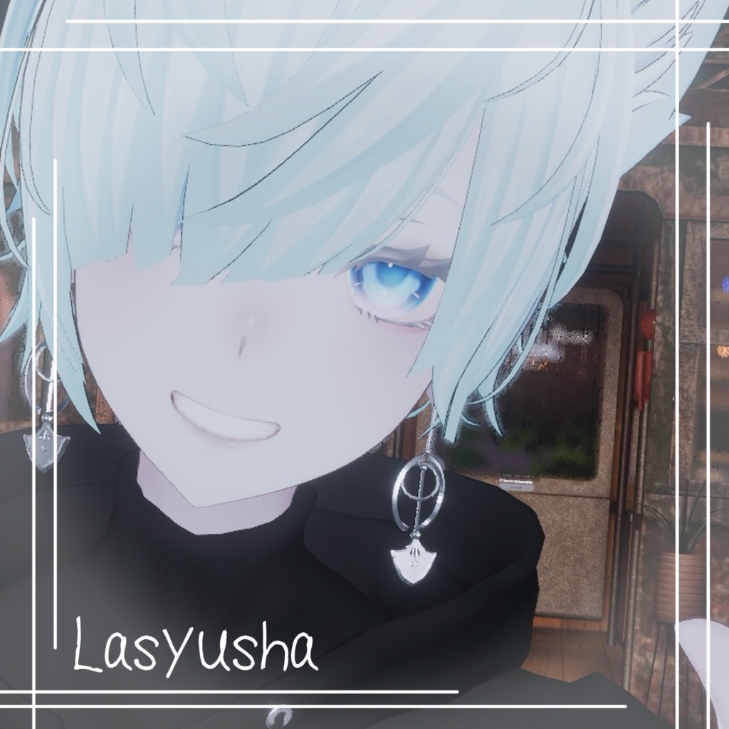 【VRC想定アクセサリー】上弦ピアス