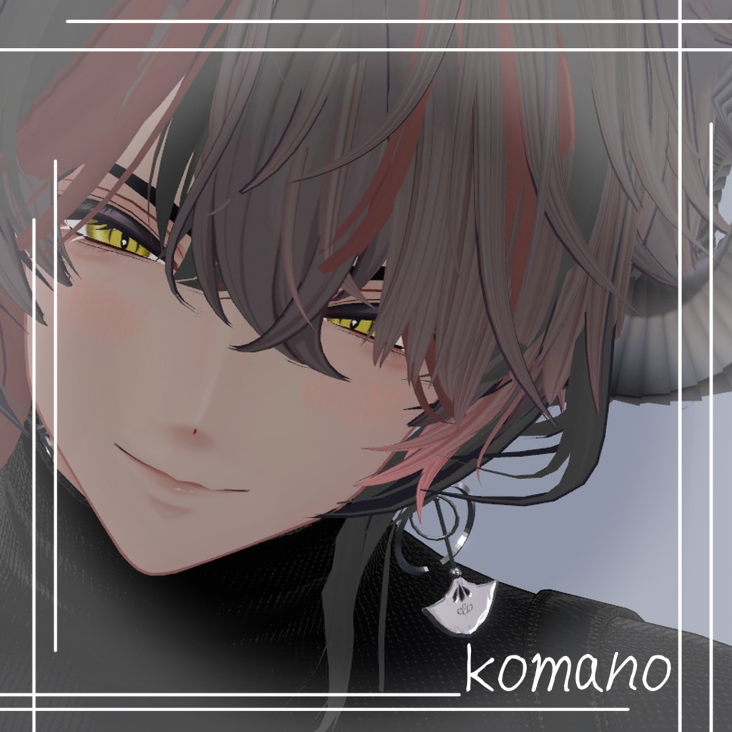 【VRC想定アクセサリー】上弦ピアス