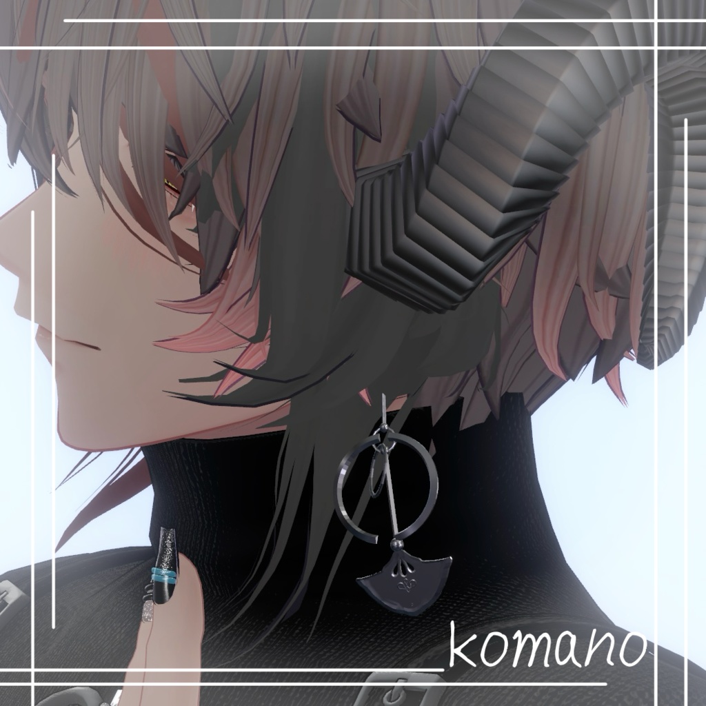 【VRC想定アクセサリー】上弦ピアス