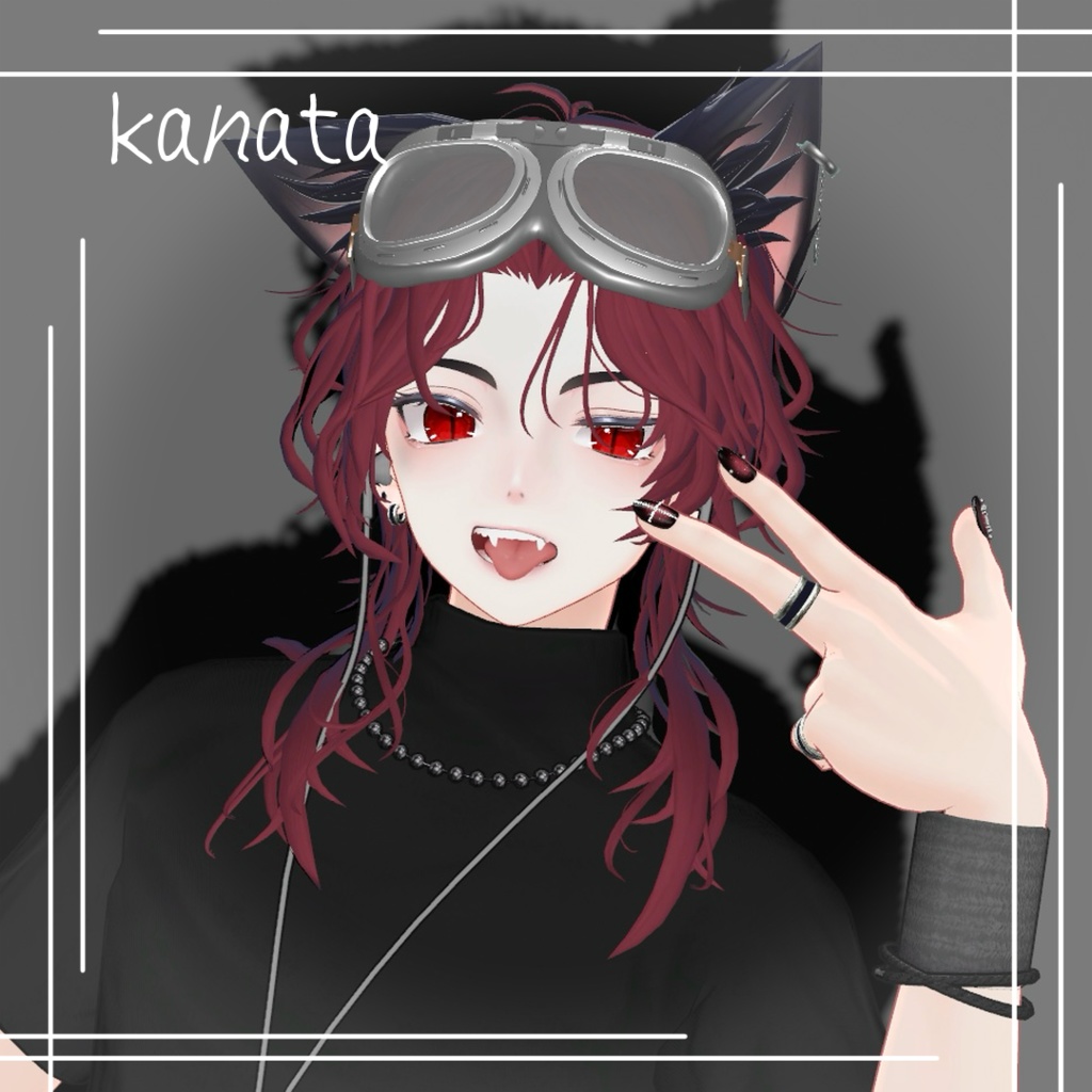 【VRC Hair】跳ねっ毛センターパート