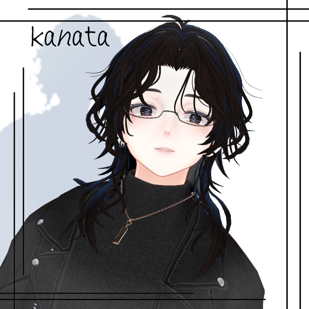 【VRC Hair】跳ねっ毛センターパート