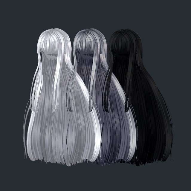 【VRC Hair】Blunt fringe hair