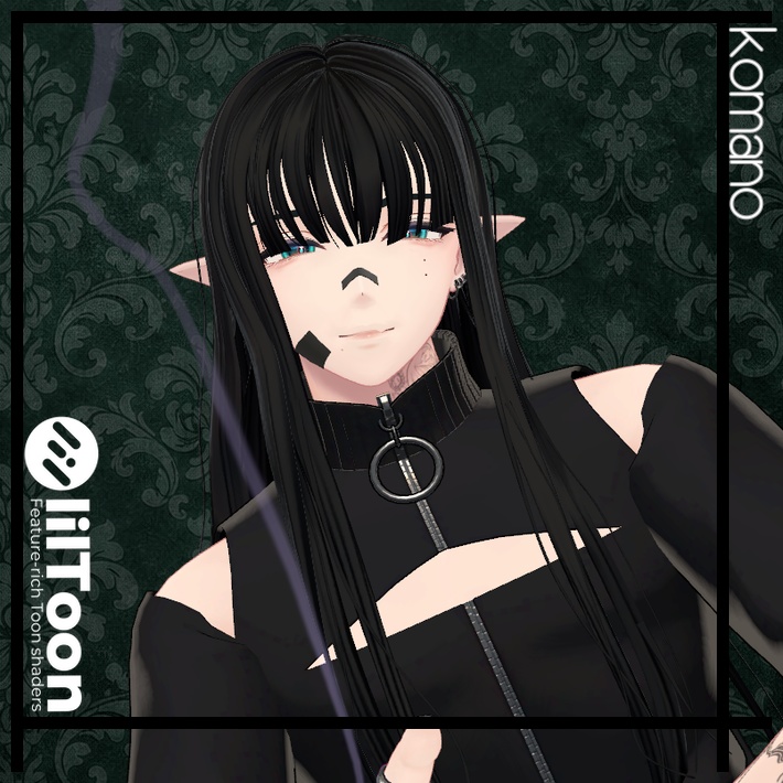 【VRC Hair】Blunt fringe hair