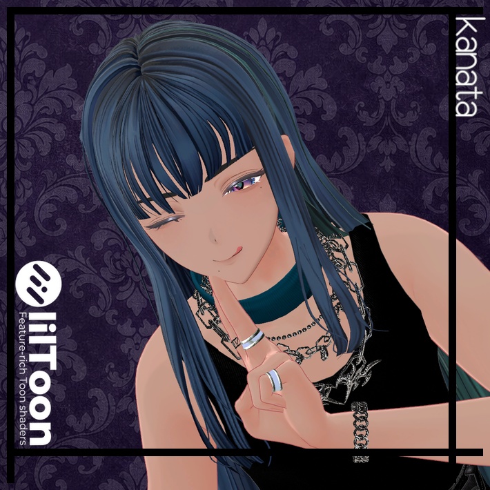 【VRC Hair】Blunt fringe hair