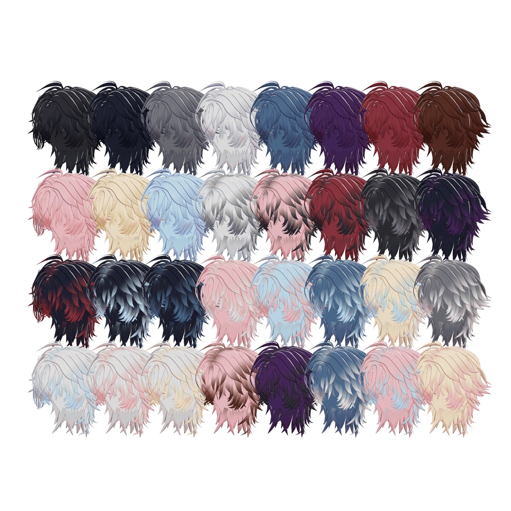 【VRC Hair】dominate hair【ドミネイトヘアー】