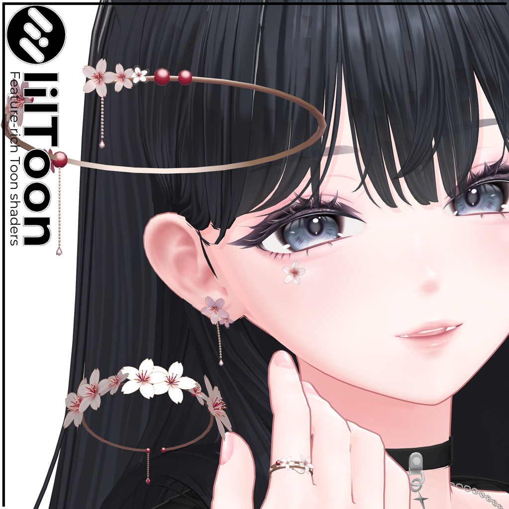 【VRC想定アクセサリー】Freya Charm -SAKURA-