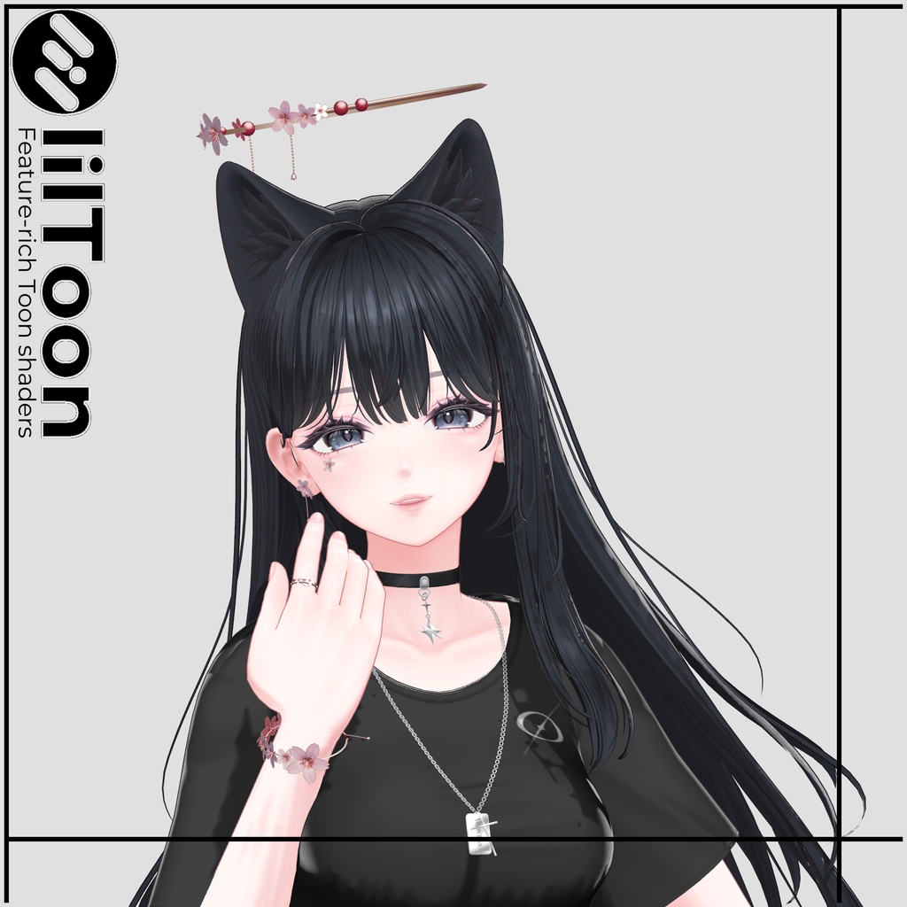 【VRC想定アクセサリー】Freya Charm -SAKURA-