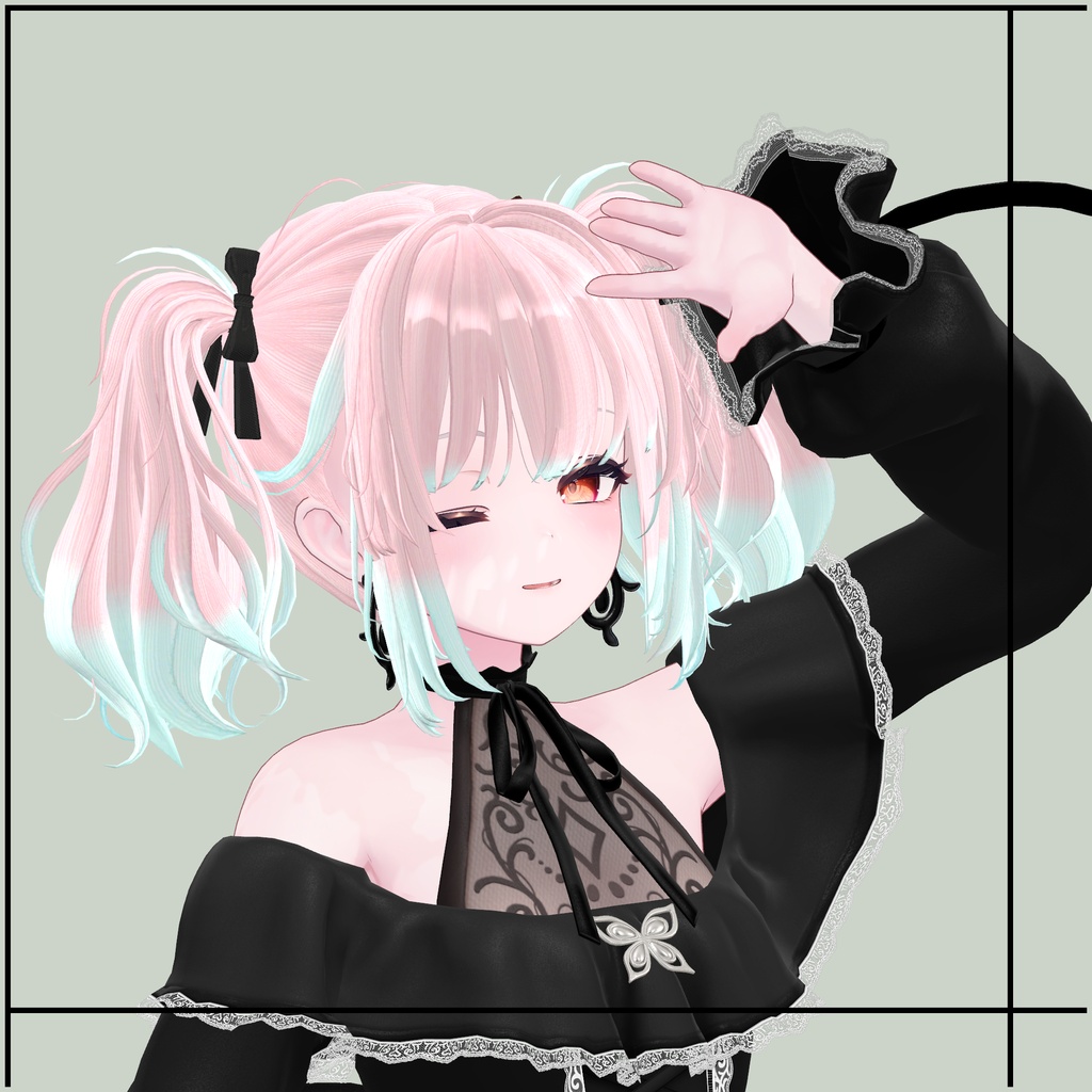 ⭐︎販売記念セール中⭐︎【VRC Hair】Bon Bon hair【ボンボンヘアー】