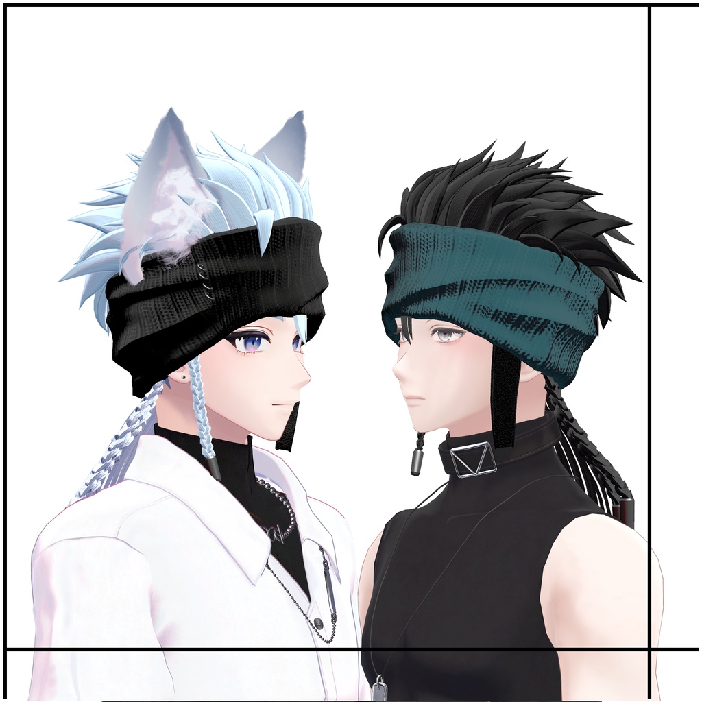 【VRC Hair】bandana hair【バンダナヘアー】