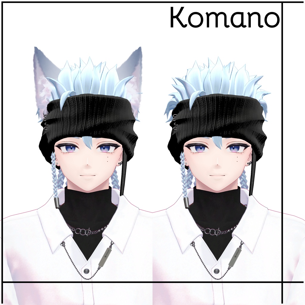 【VRC Hair】bandana hair【バンダナヘアー】