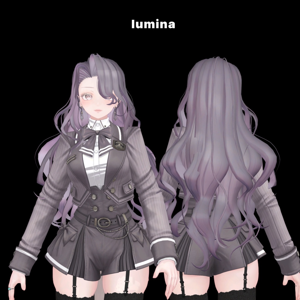 販売記念セール‼【VRC Hair】Black swan hair【ブラックスワンヘアー】