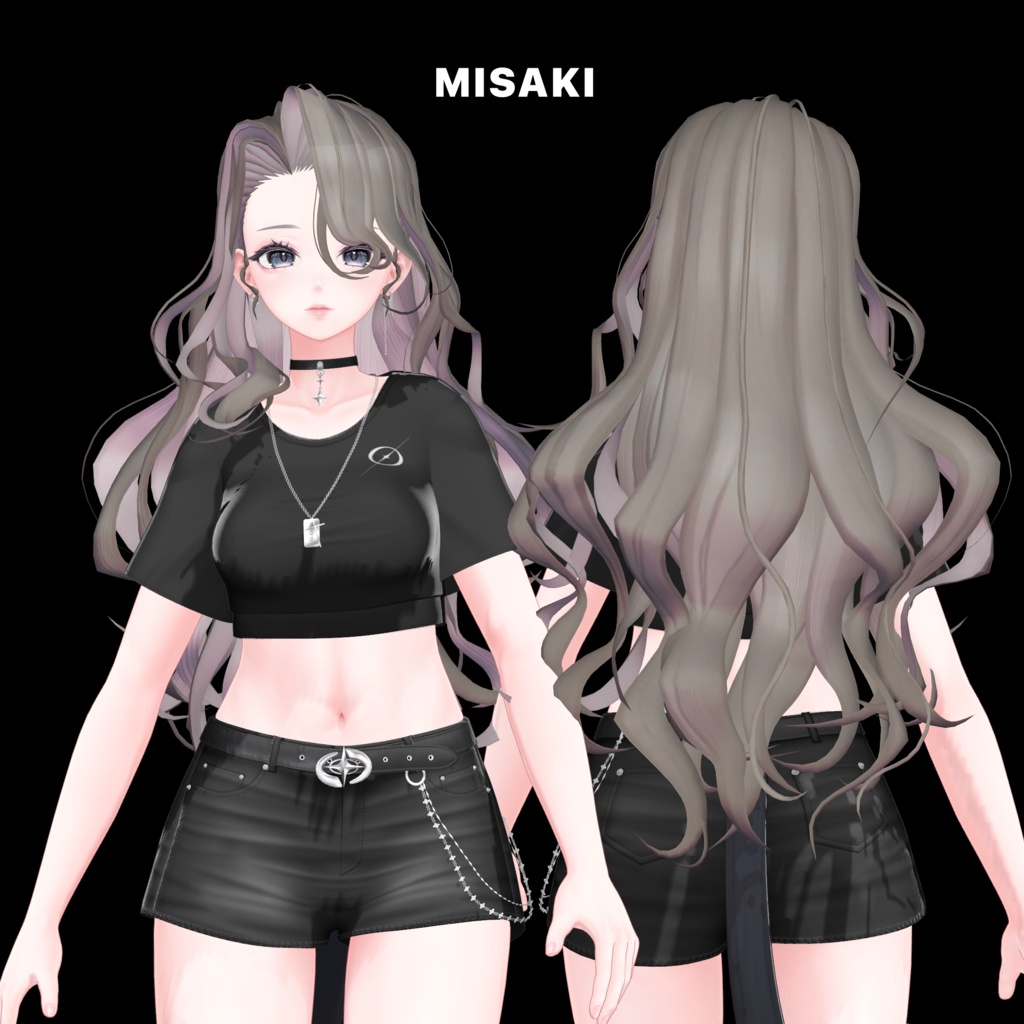 販売記念セール‼【VRC Hair】Black swan hair【ブラックスワンヘアー】