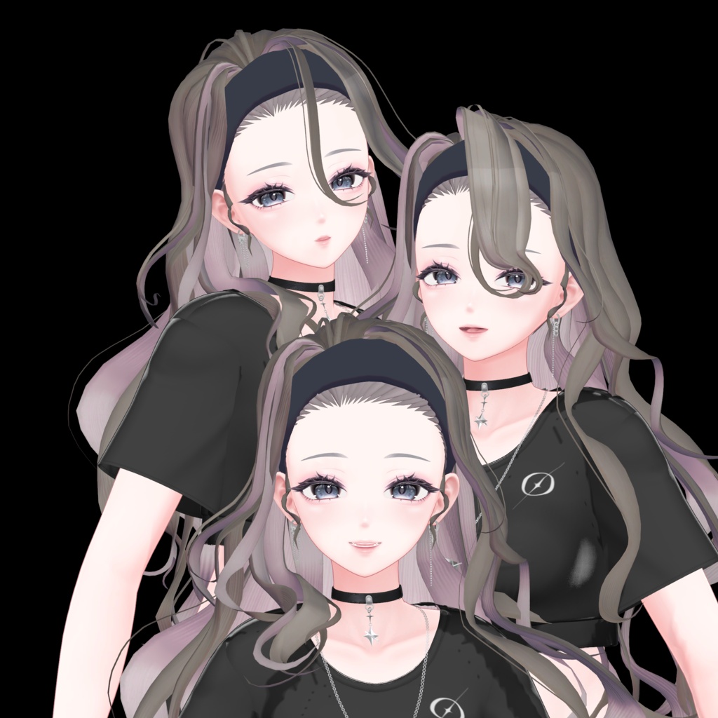 販売記念セール‼【VRC Hair】Black swan hair【ブラックスワンヘアー】