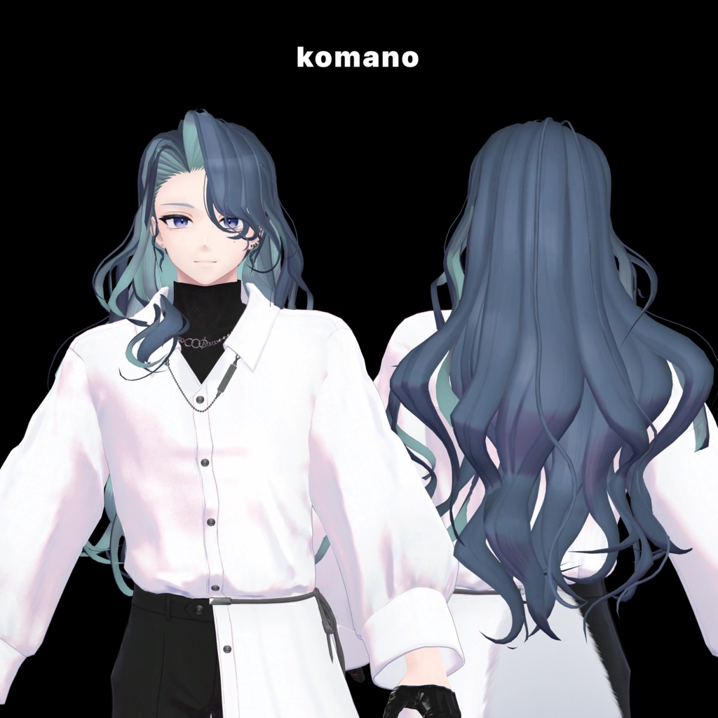 販売記念セール‼【VRC Hair】Black swan hair【ブラックスワンヘアー】